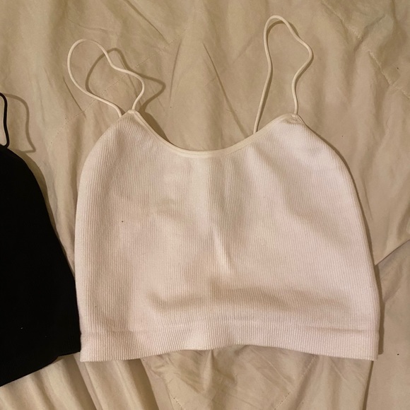 PAIR black & white tank top cami - Picture 8 of 8